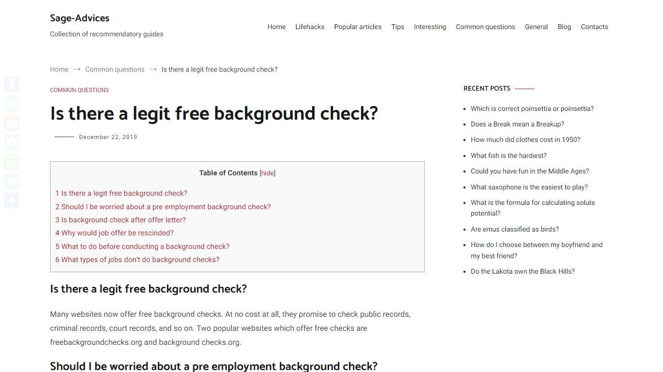 Is there a legit free background check? – Sage-Advices